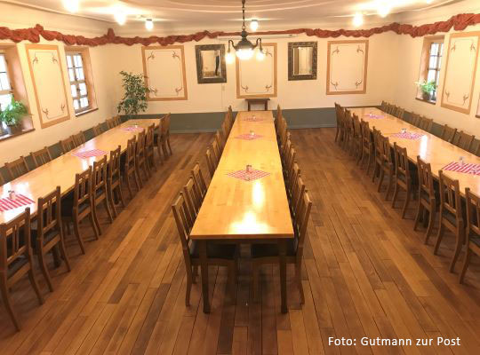 Festliche Tafeln im Gutmanns zur Post beim Krimidinner